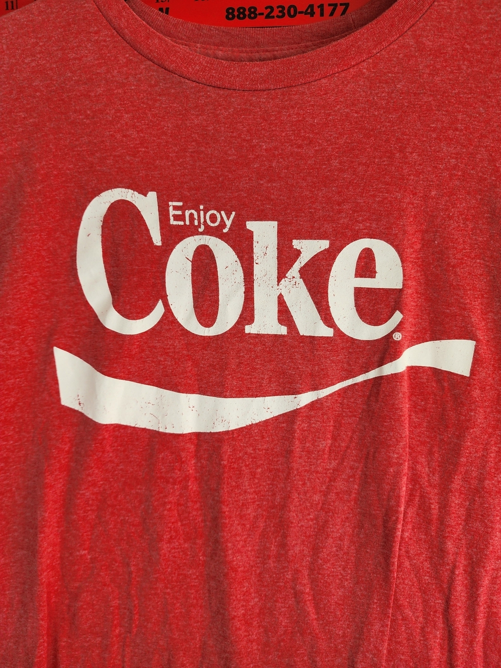 Coca Cola Red Graphic Tee with White Logo